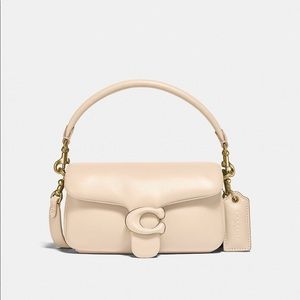 Pillow Tabby Shoulder Bag 18 Ivory and Brass